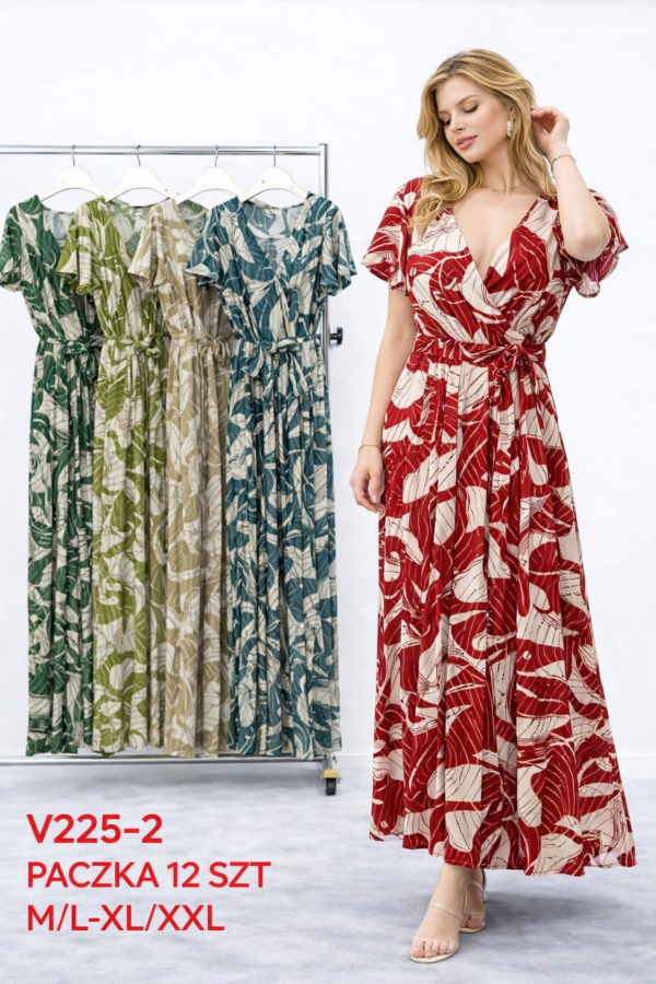 Sukienki damskie Roz M-2XL, Mix Kolor .Paczka 12 szt